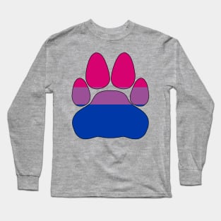 Bi Pride Paw Long Sleeve T-Shirt